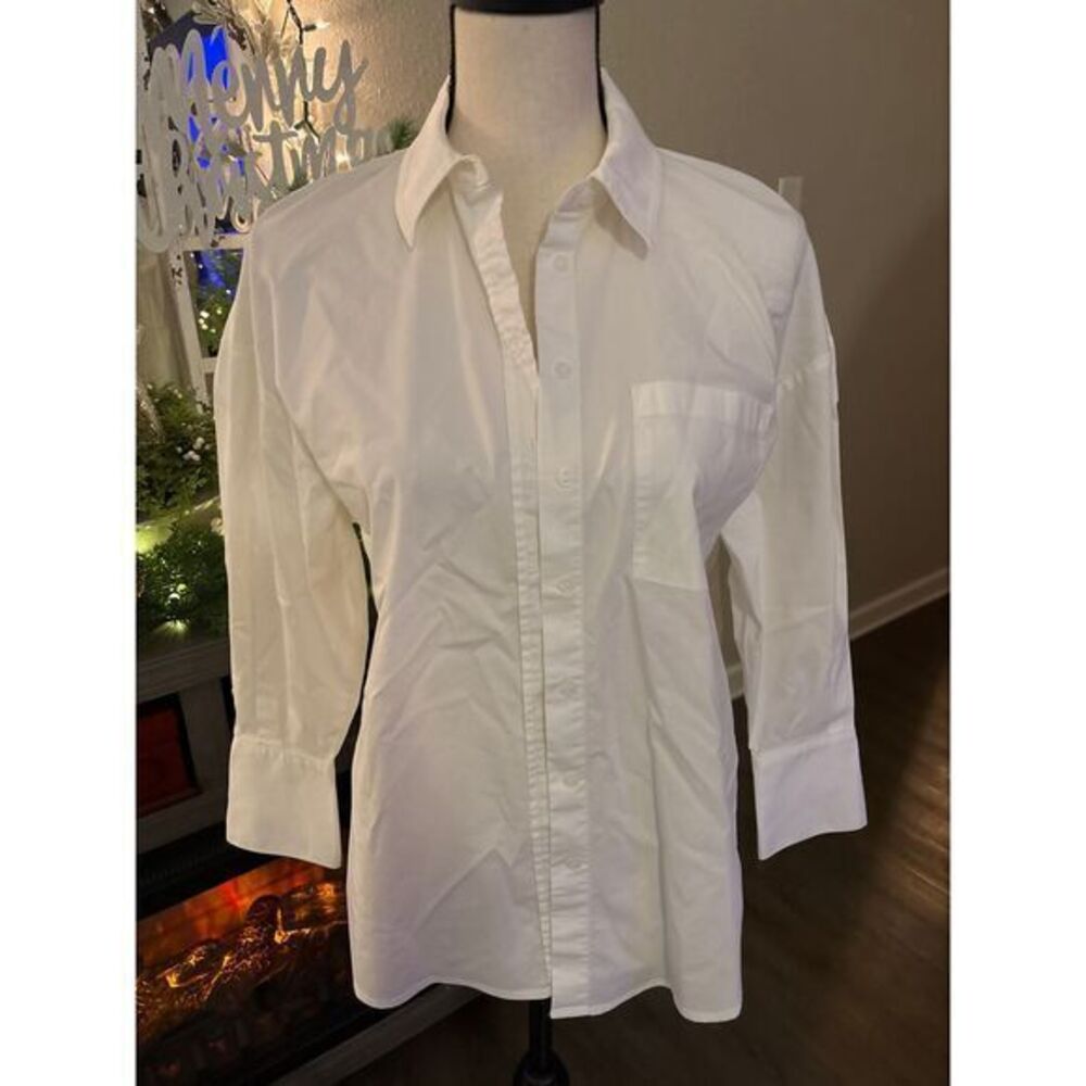 Philosophy women's button up blouse‎ white xs